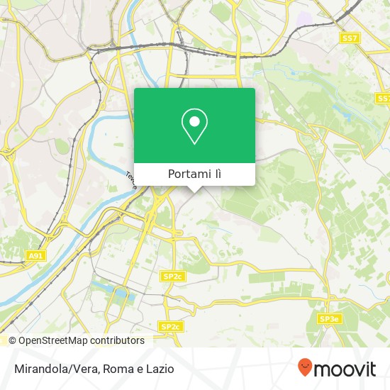 Mappa Mirandola/Vera