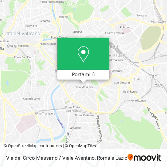 Mappa Via del Circo Massimo / Viale Aventino