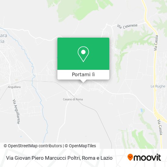 Mappa Via Giovan Piero Marcucci Poltri