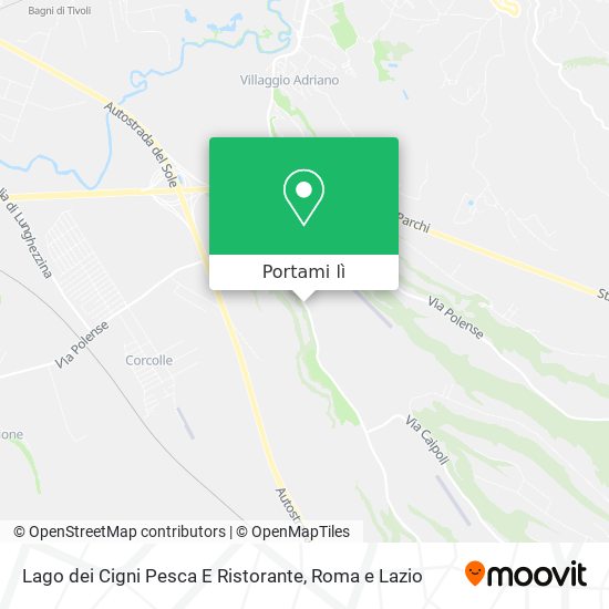 Mappa Lago dei Cigni Pesca E Ristorante