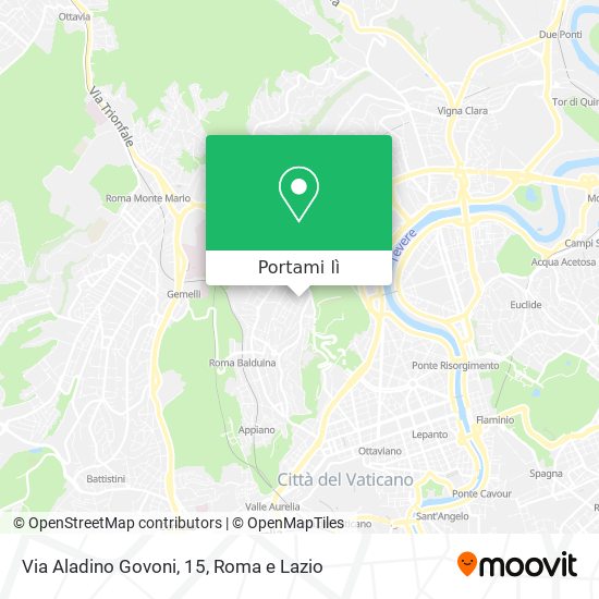 Mappa Via Aladino Govoni, 15