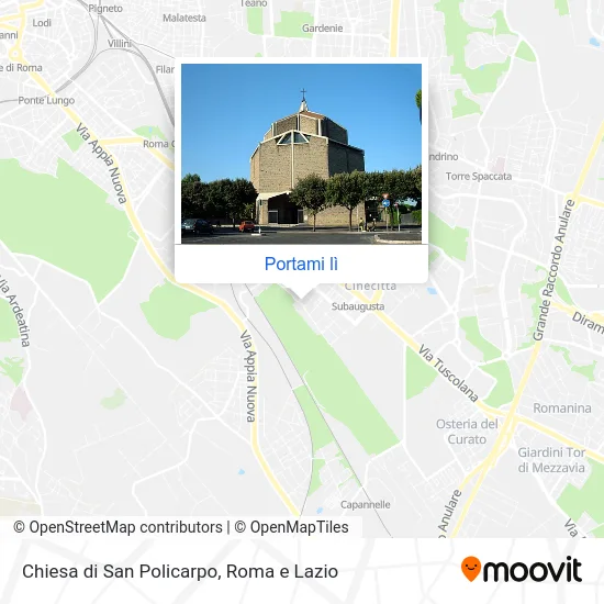 Mappa Chiesa di San Policarpo