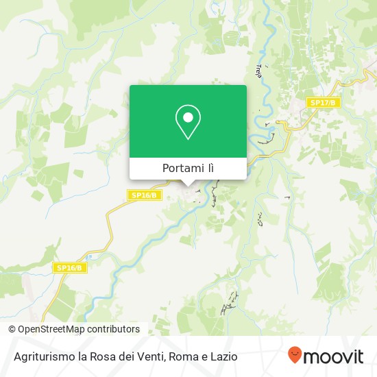 Mappa Agriturismo la Rosa dei Venti