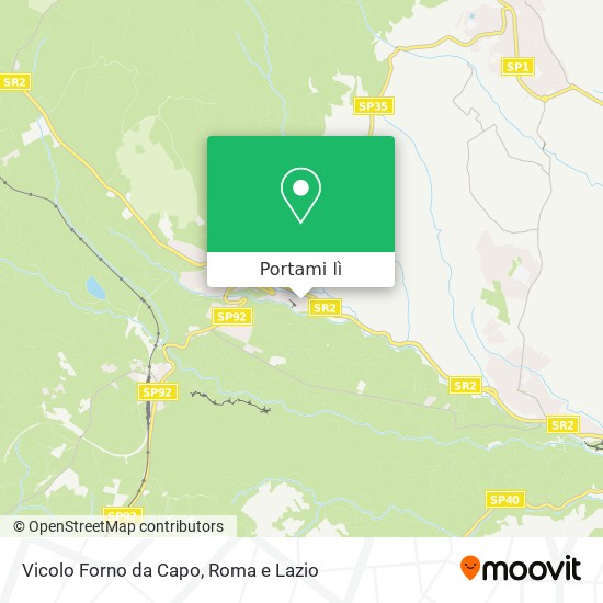 Mappa Vicolo Forno da Capo