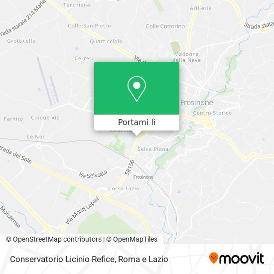 Mappa Conservatorio Licinio Refice