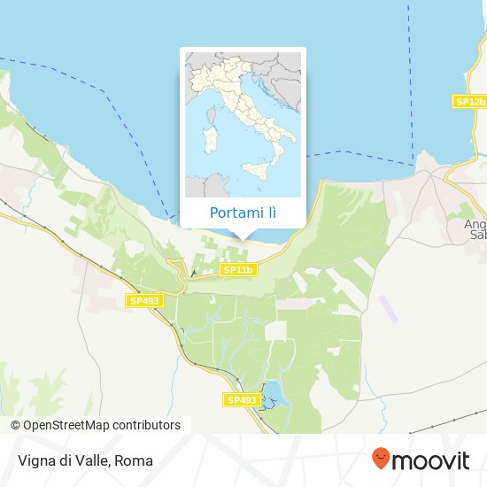 Mappa Vigna di Valle