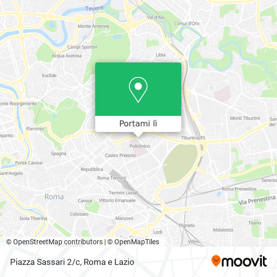 Mappa Piazza Sassari 2/c