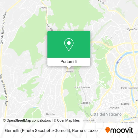 Mappa Gemelli (Pineta Sacchetti / Gemelli)