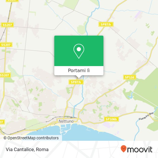 Mappa Via Cantalice