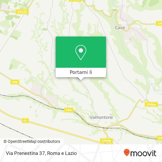 Mappa Via Prenestina 37