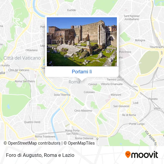 Mappa Foro di Augusto