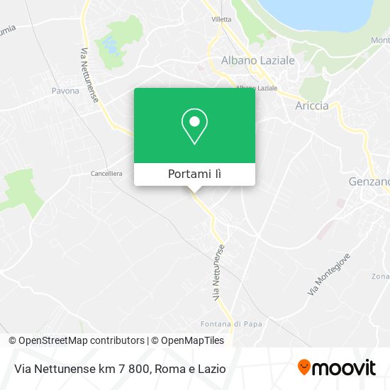 Mappa Via Nettunense km 7 800