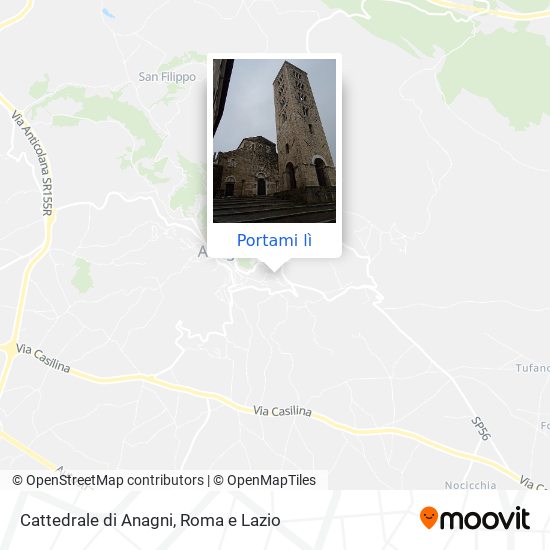 Mappa Cattedrale di Anagni