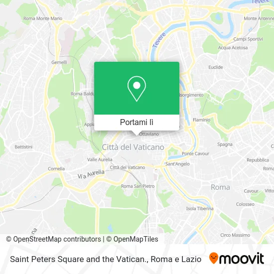 Mappa Saint Peters Square and the Vatican.