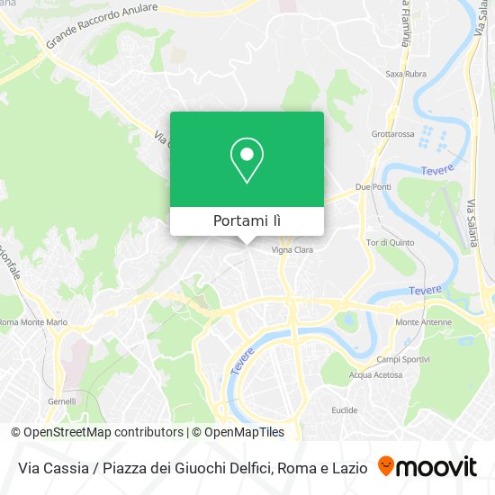 Mappa Via Cassia / Piazza dei Giuochi Delfici