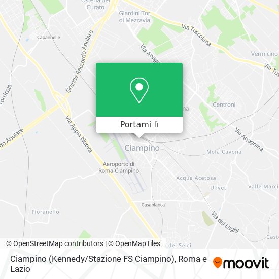 Mappa Ciampino (Kennedy / Stazione FS Ciampino)