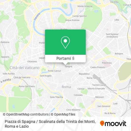 Mappa Piazza di Spagna / Scalinata della Trinità dei Monti