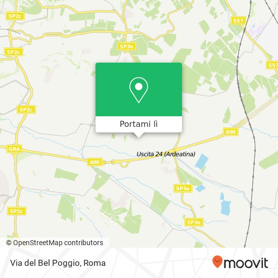 Mappa Via del Bel Poggio