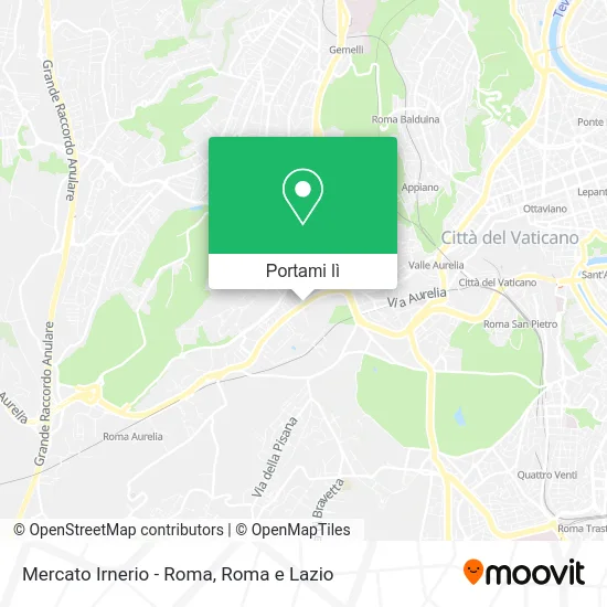 Mappa Mercato Irnerio - Roma