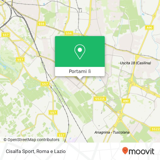 Mappa Cisalfa Sport