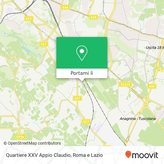 Mappa Quartiere XXV Appio Claudio