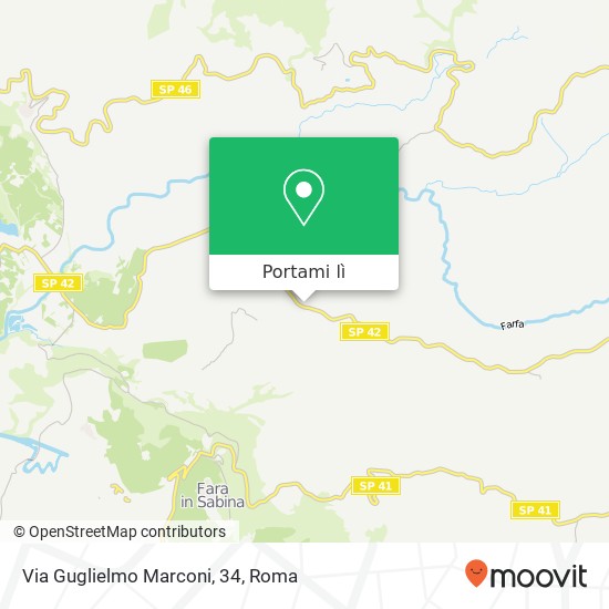 Mappa Via Guglielmo Marconi, 34