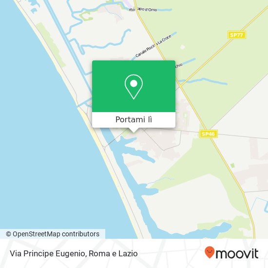 Mappa Via Principe Eugenio