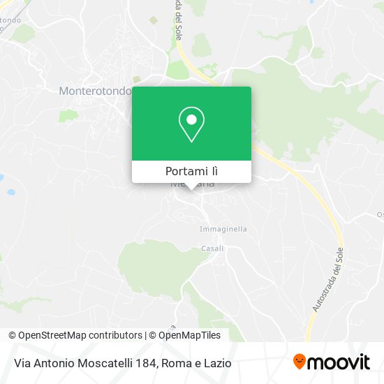 Mappa Via Antonio Moscatelli 184