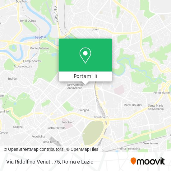 Mappa Via Ridolfino Venuti, 75