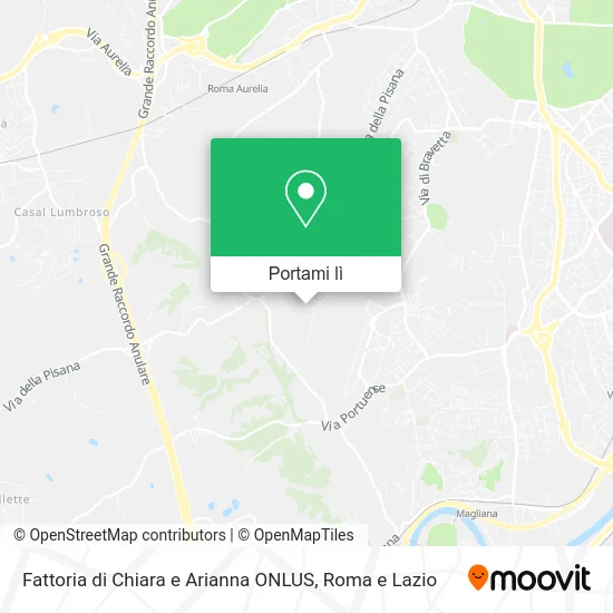 Mappa Fattoria di Chiara e Arianna ONLUS