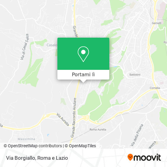 Mappa Via Borgiallo