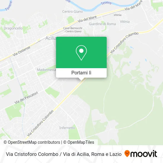 Mappa Via Cristoforo Colombo / Via di Acilia