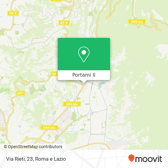 Mappa Via Rieti, 23