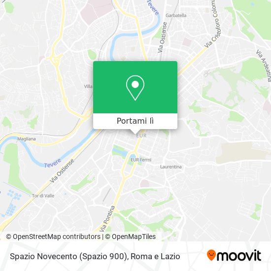 Mappa Spazio Novecento (Spazio 900)