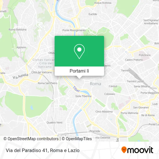 Mappa Via del Paradiso  41