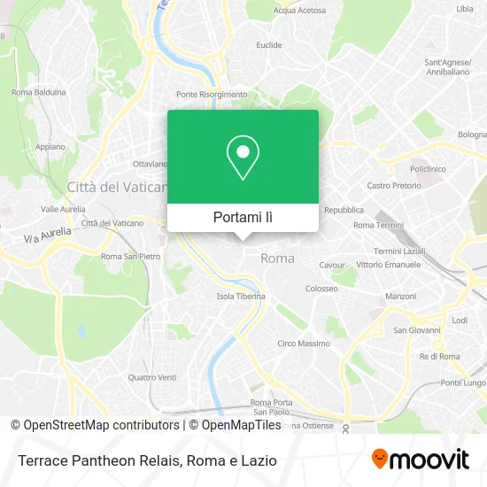 Mappa Terrace Pantheon Relais