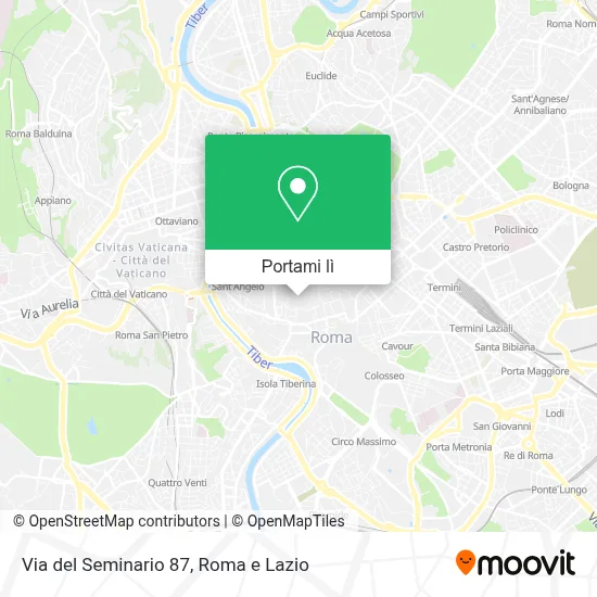 Mappa Via del Seminario  87