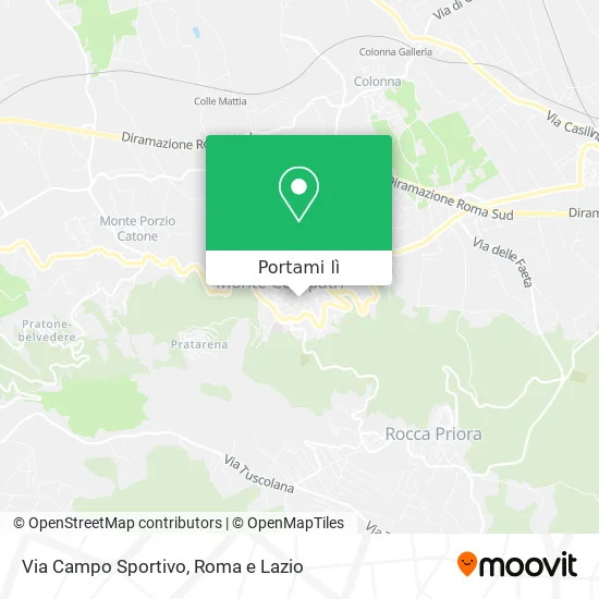 Mappa Via Campo Sportivo