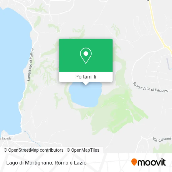 Mappa Lago di Martignano