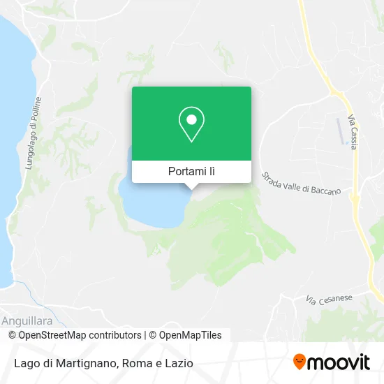 Mappa Lago di Martignano