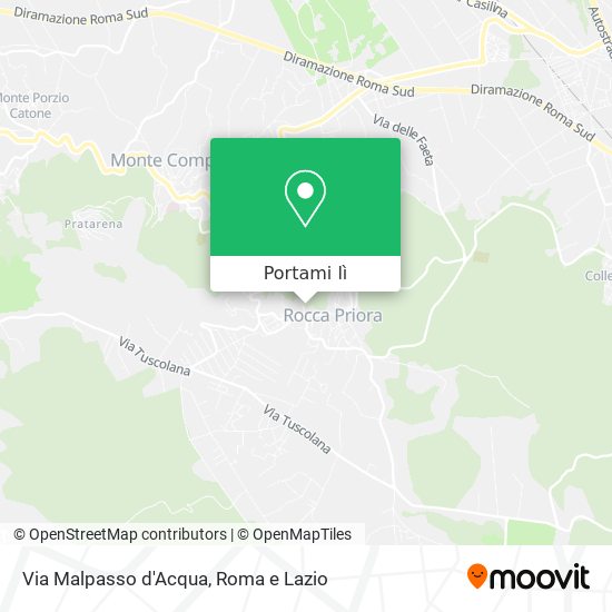 Mappa Via Malpasso d'Acqua