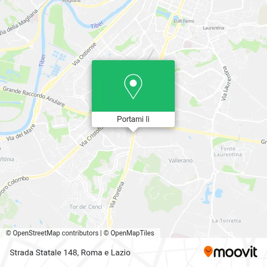 Mappa Strada Statale 148