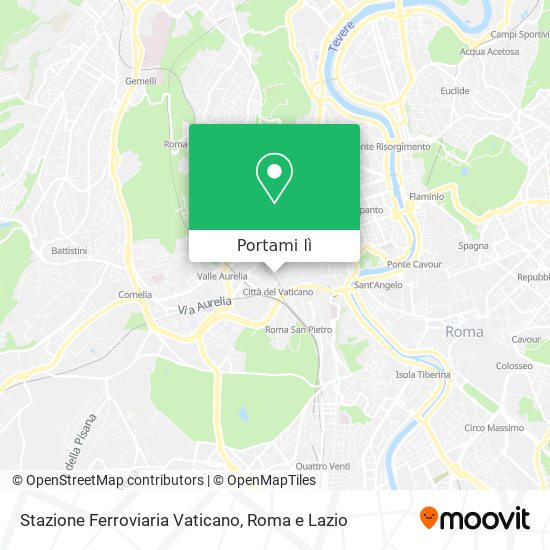 Mappa Stazione Ferroviaria Vaticano