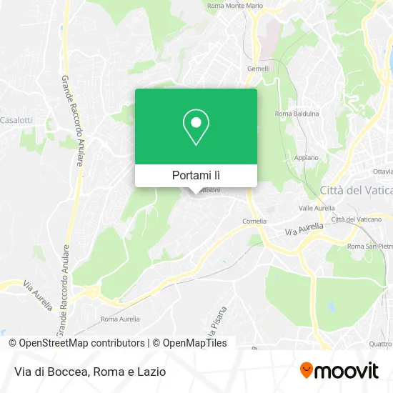Mappa Via di Boccea