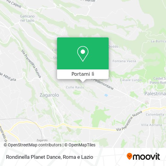 Mappa Rondinella Planet Dance