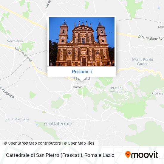 Mappa Cattedrale di San Pietro (Frascati)