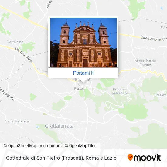 Mappa Cattedrale di San Pietro (Frascati)