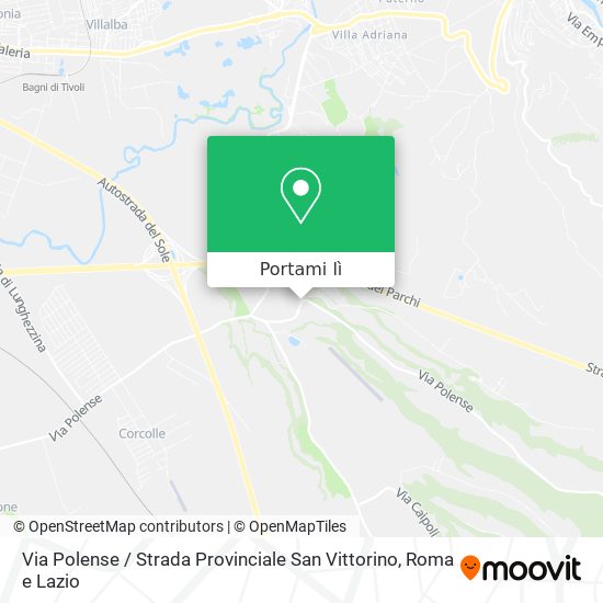 Mappa Via Polense / Strada Provinciale San Vittorino