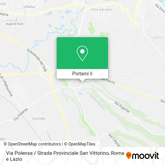 Mappa Via Polense / Strada Provinciale San Vittorino