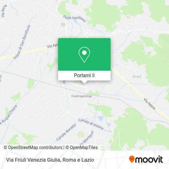 Mappa Via Friuli Venezia Giulia